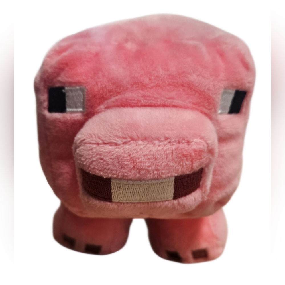 Minecraft Pig Plush Stuffed Animal Pink Mattel Mojang Studios Collectible Toy - Picture 2 of 11